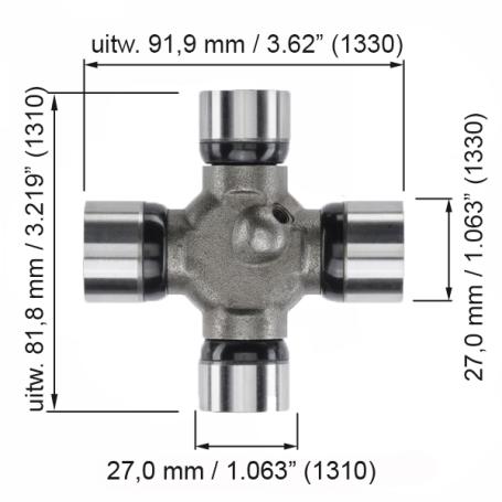 Kruisstuk Combinatie 1310-1330